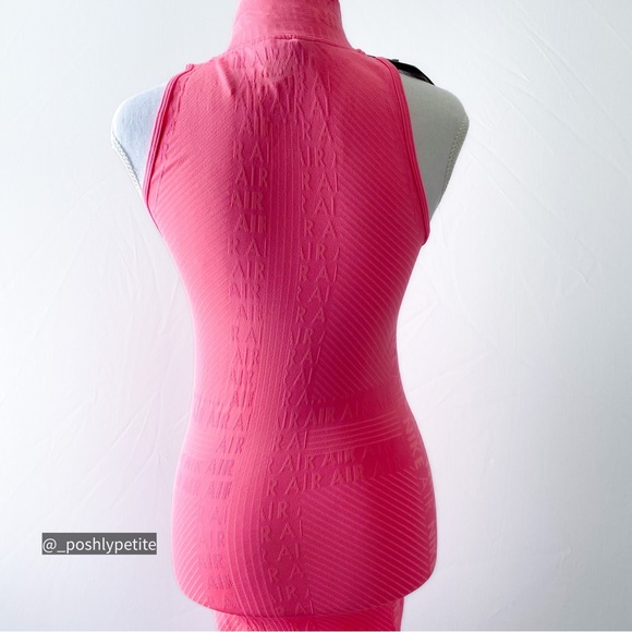 Nike XS hot pink sleeveless mock neck bodycon midi dress - Picture 10 of 16